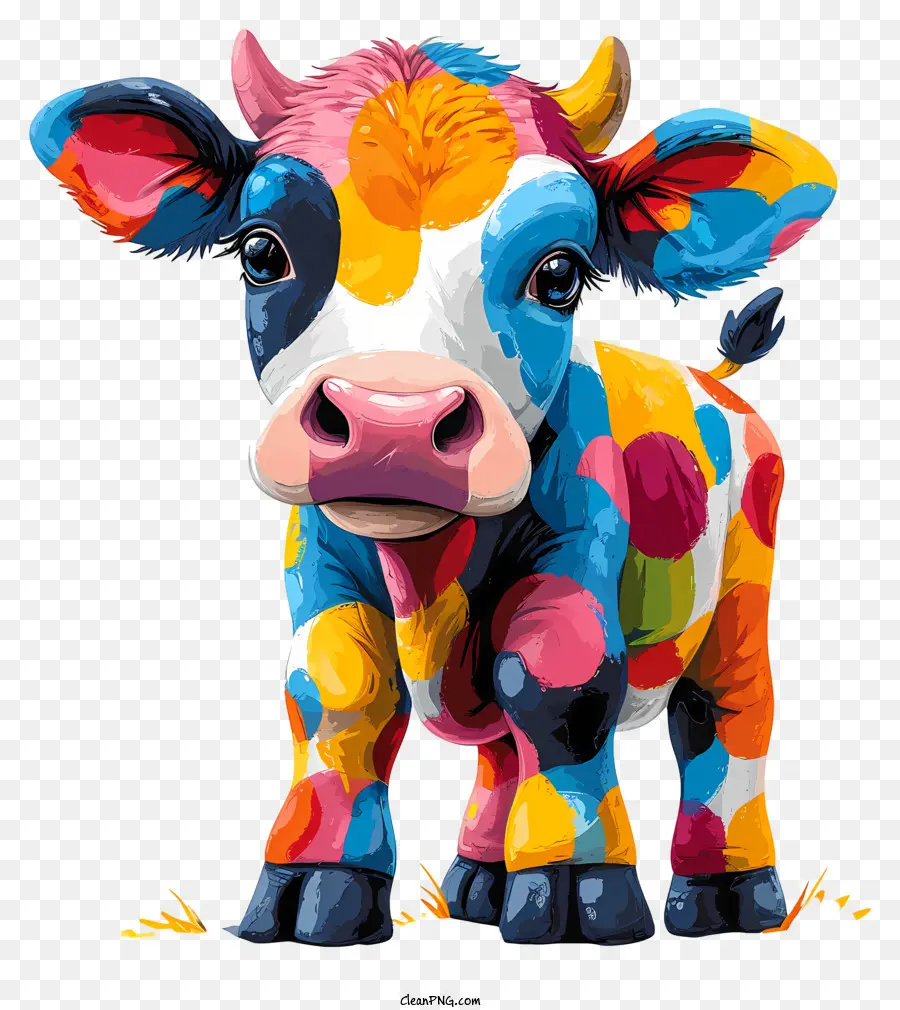 Vache，Vache Colorée PNG