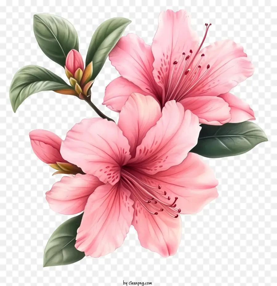 Icône De Fleur élégante Azalea，Fleur Rose PNG