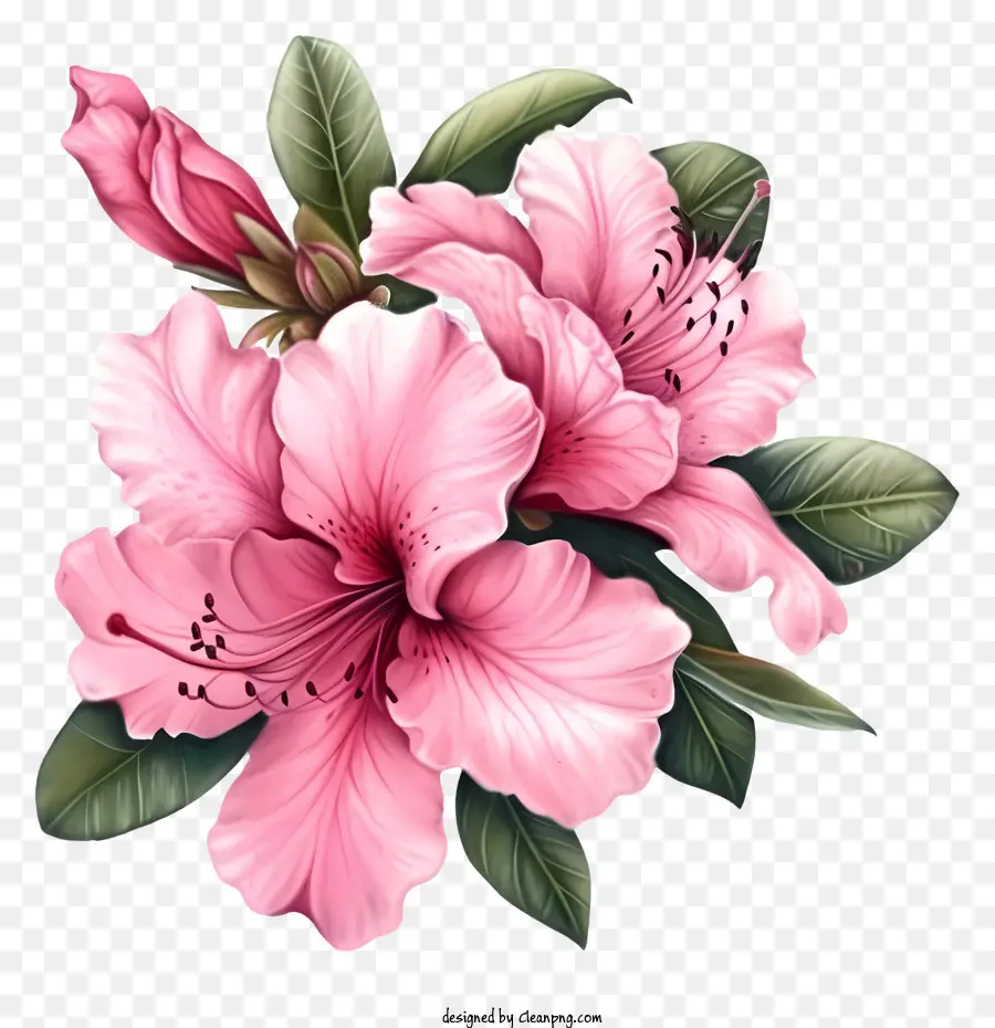 Icône De Fleur élégante Azalea，Fleur Rose PNG