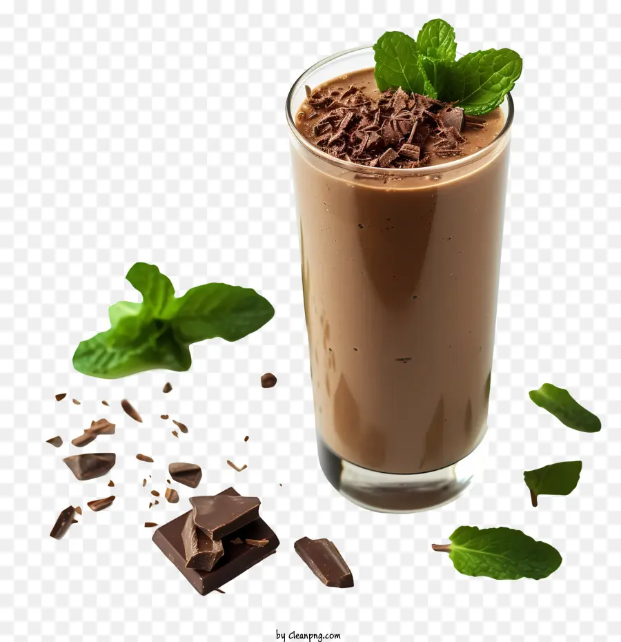 Journée Chocolat Menthe，Milk Shake Au Chocolat PNG