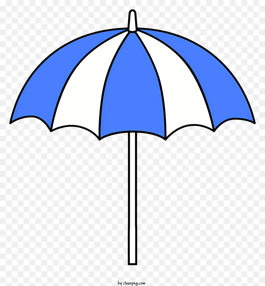 Parasol，Bleu Et Blanc Parapluie PNG