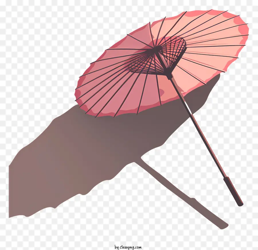 Parasol En Papier Rose，Parapluie Rouge PNG
