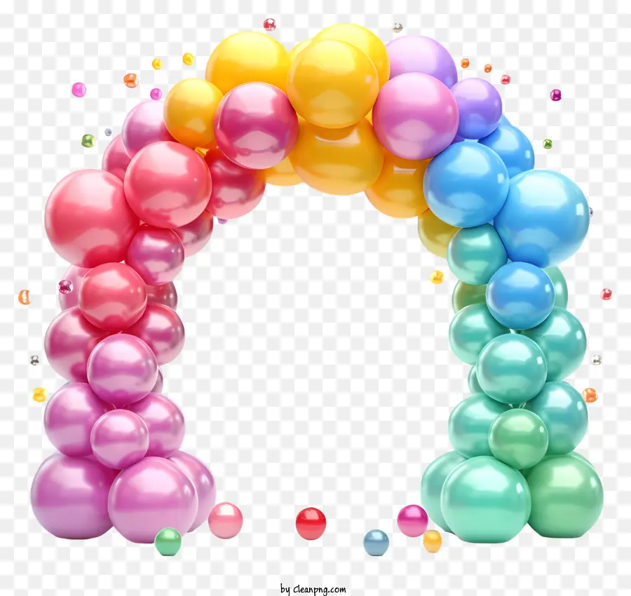 Balon D'anniversaire De Dessin Animé，Ballon Arc PNG