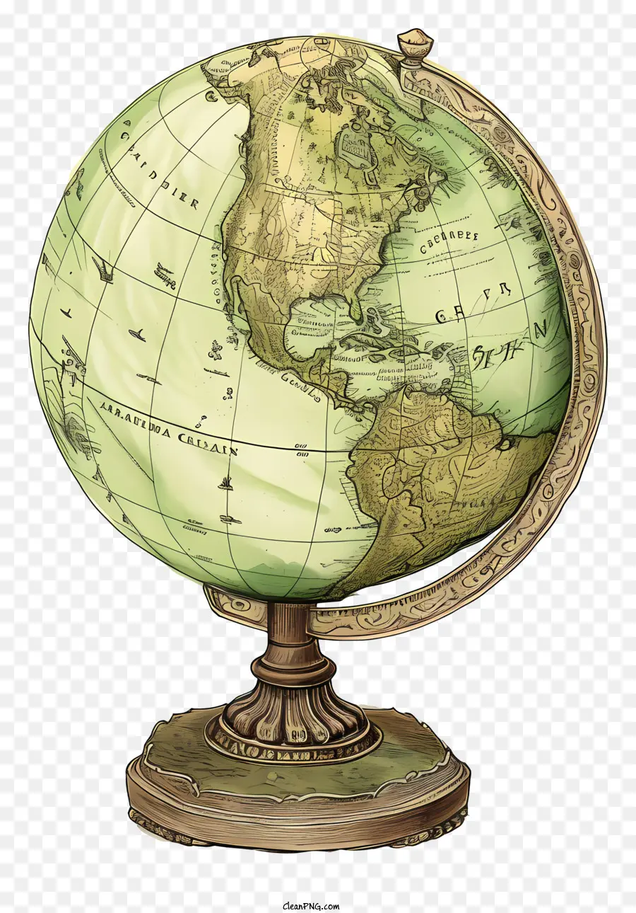 Globe，Forme Plate Ou Sphérique PNG
