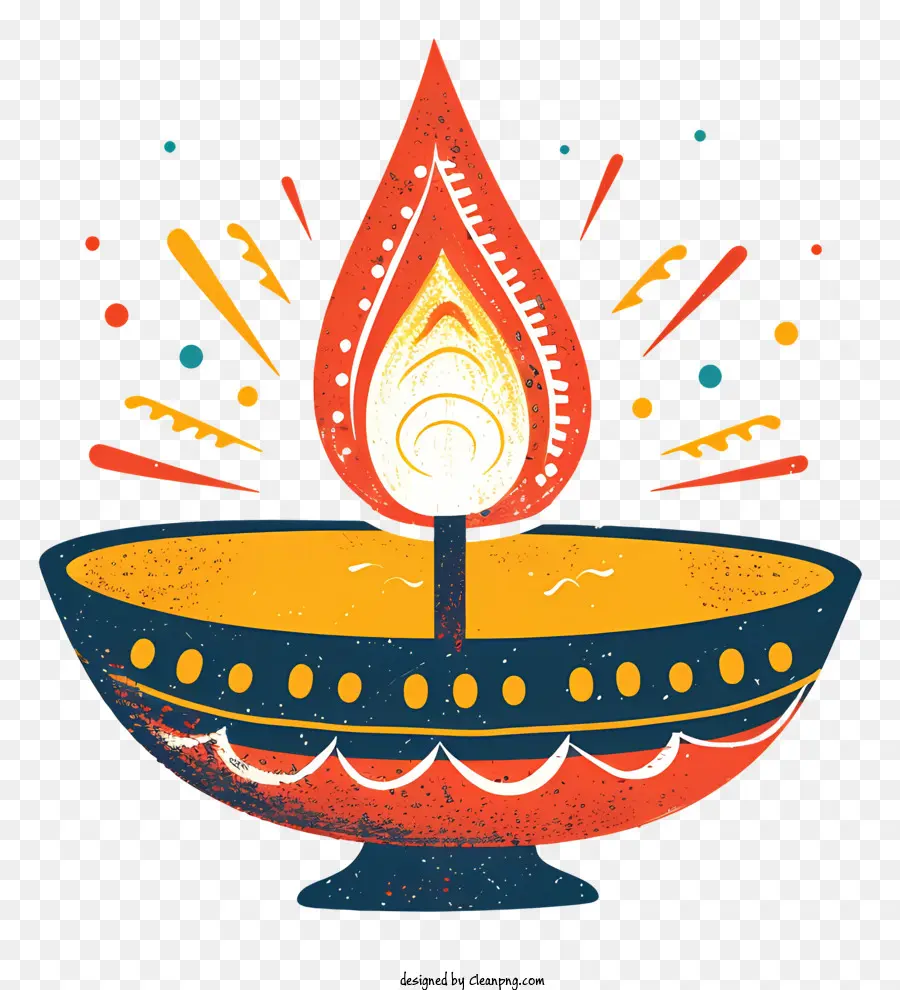 Diya Lampe，Bougie PNG