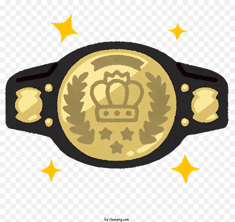 Ceinture De Champion，Bracelet Doré PNG