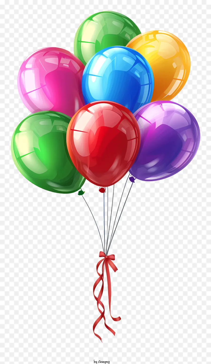 Fête D'anniversaire Ballons，Bouquet De Ballons PNG