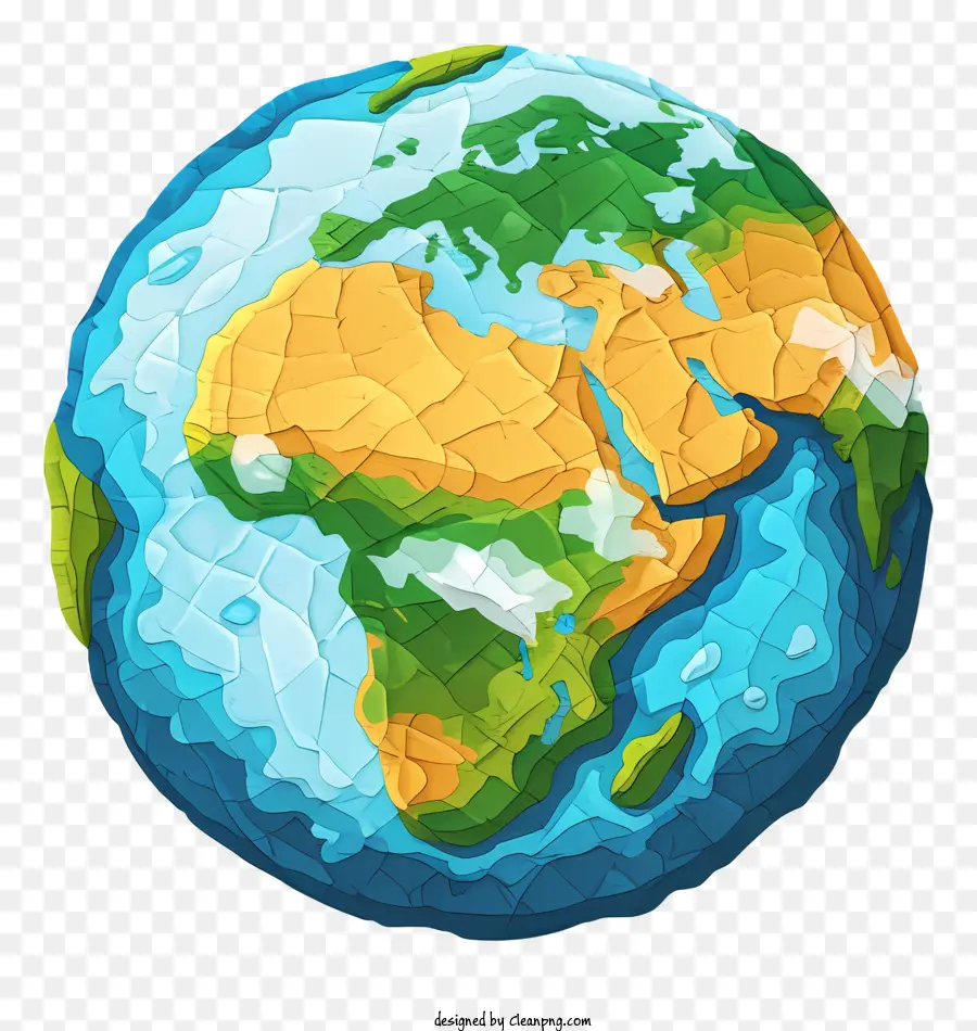 Globe，Globe De Papier Froissé PNG