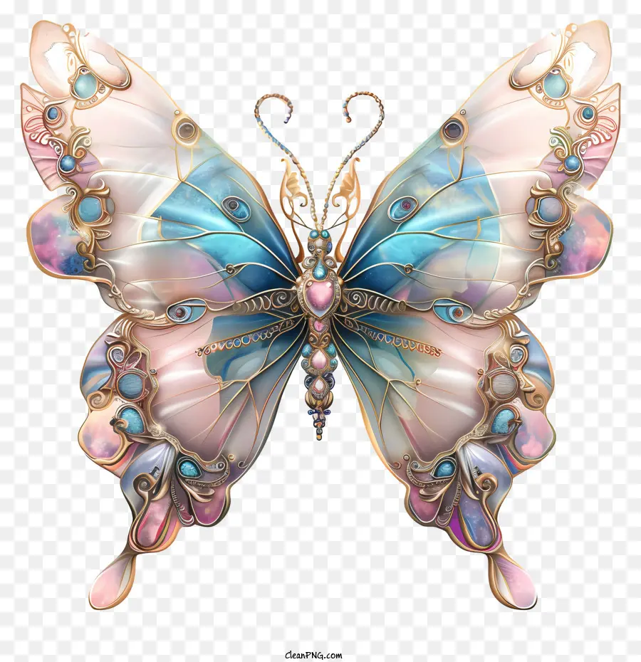 Découvrez La Journée Des Papillons，Papillon Bleu PNG