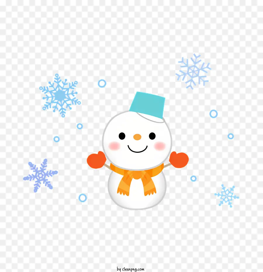 Bonhomme De Neige，Des Flocons De Neige PNG