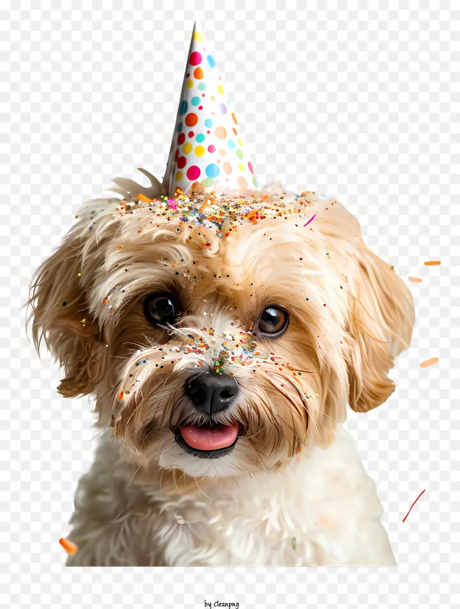 Anniversaire De Compagnie，Petit Chien Blanc PNG