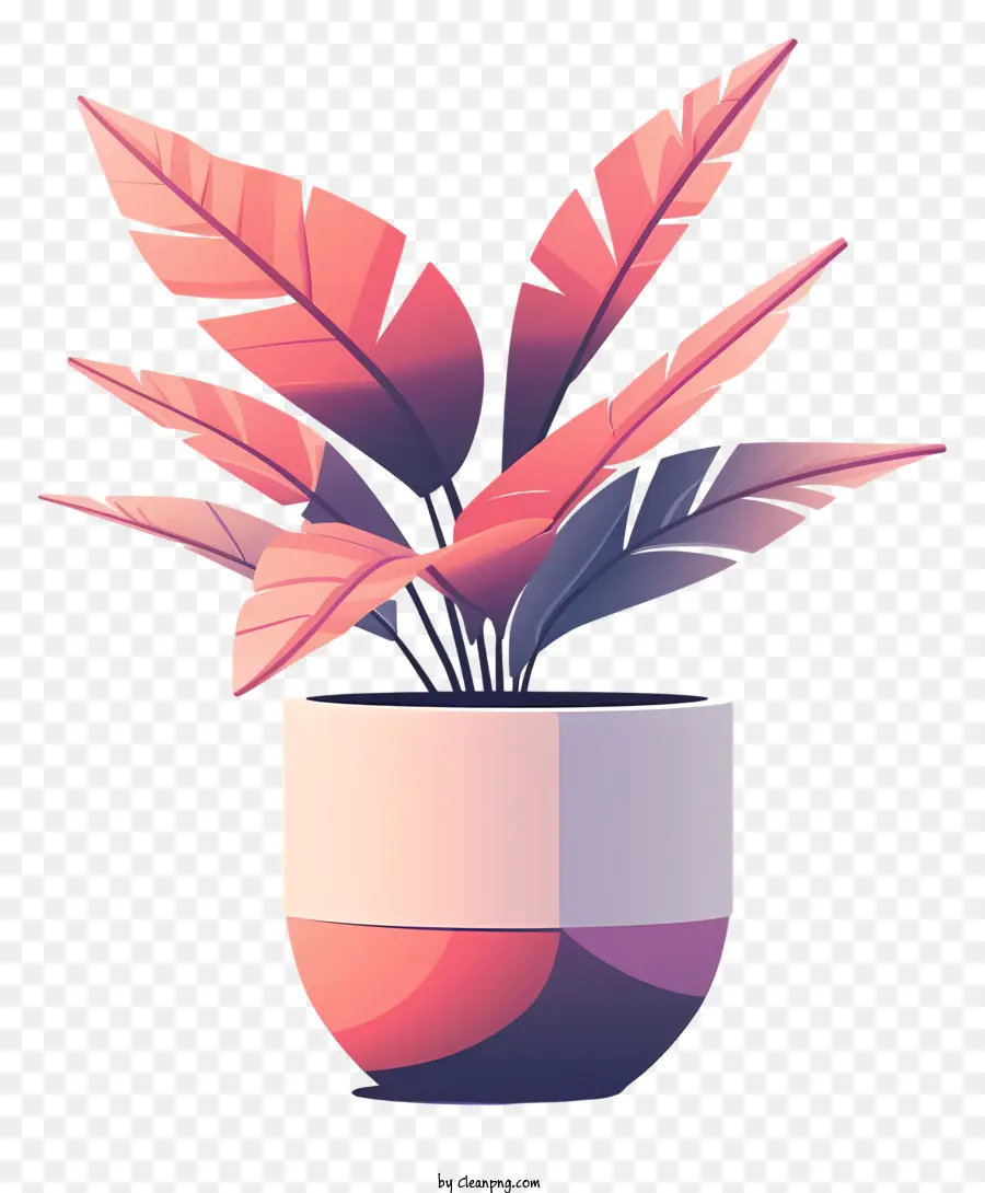 Moderne Pot De Fleur，Plante PNG