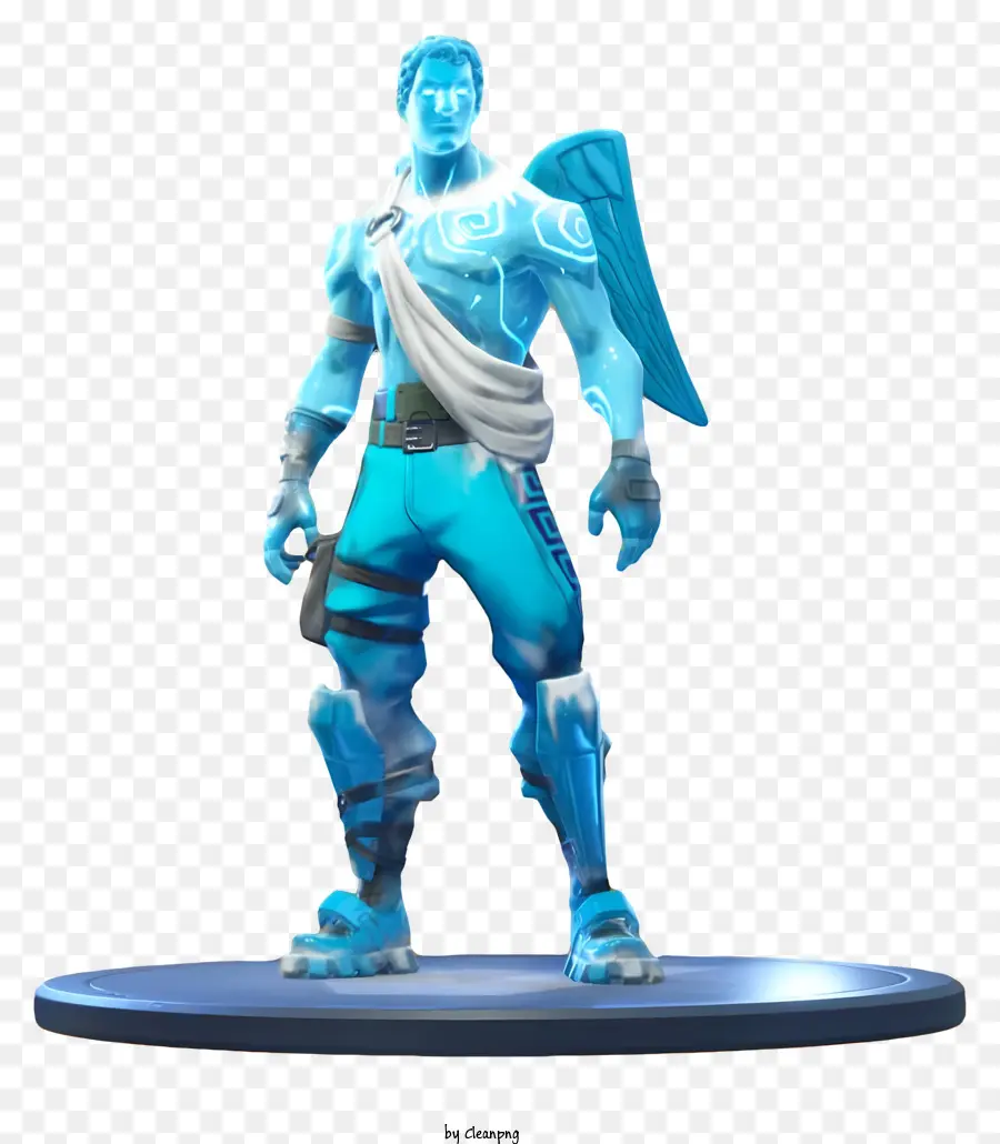 Fortnite，Personnage Angélique Bleu PNG