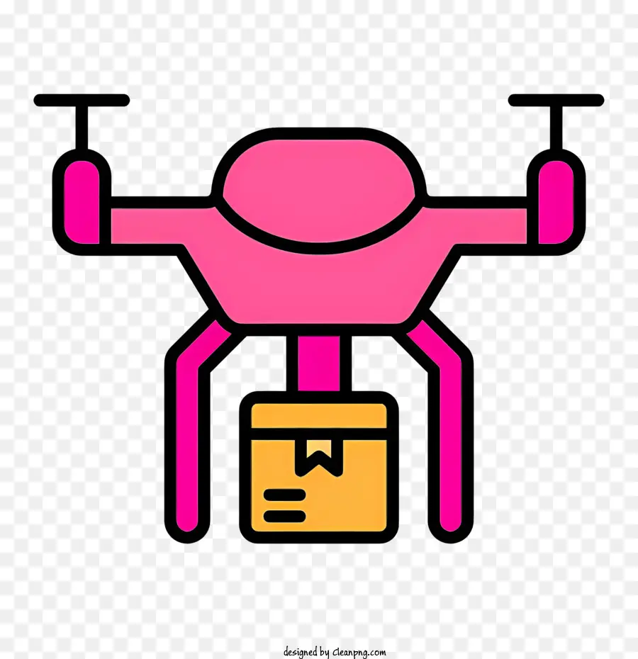 Livraison Par Drone，Drone Rose PNG