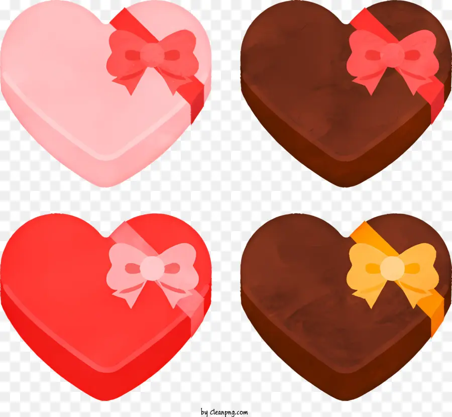 Éléments De La Saint Valentin，Boîtes à Chocolat PNG