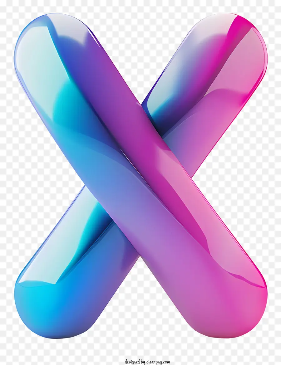 Le Symbole X，Rendu 3d PNG