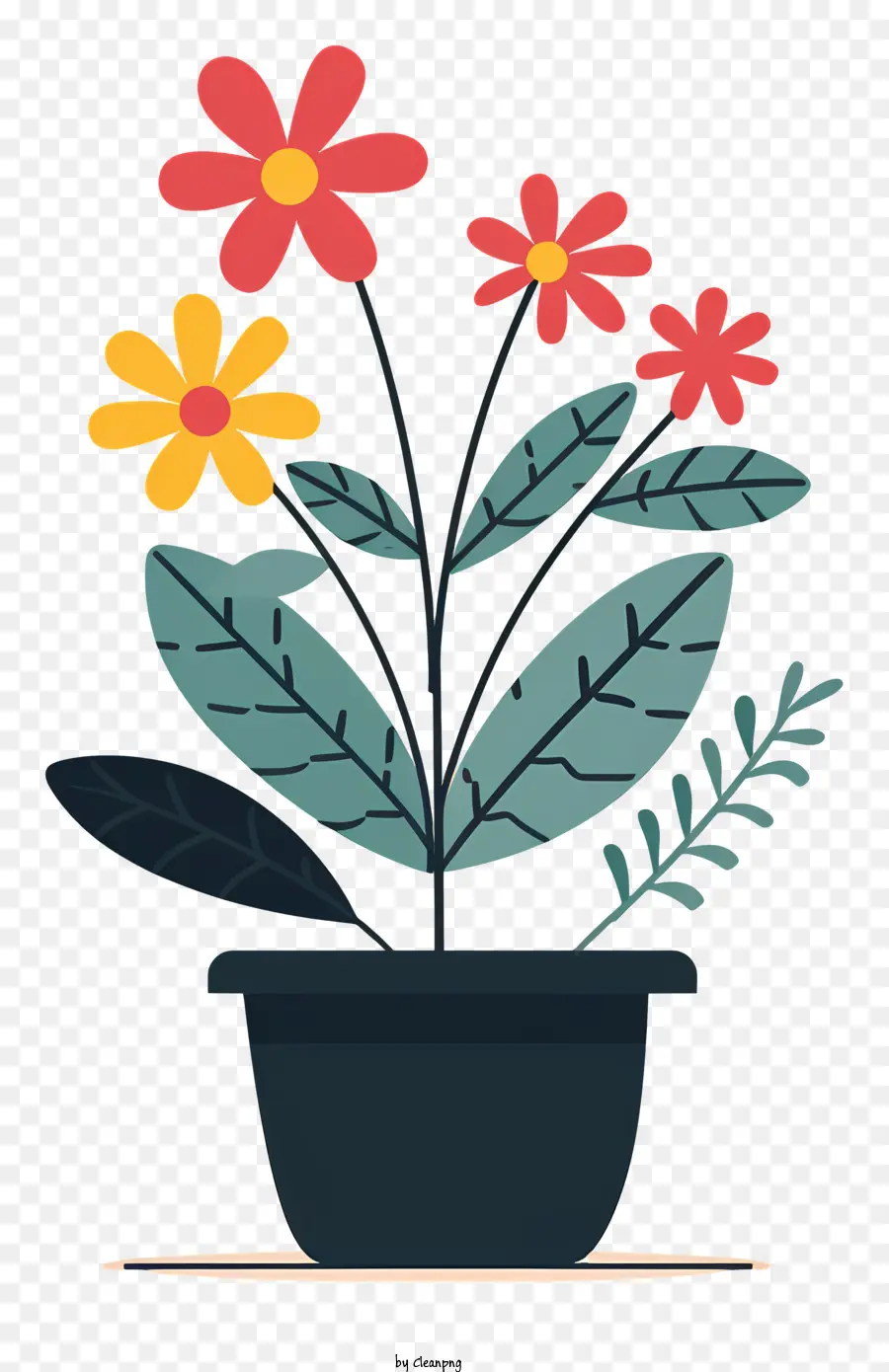 Moderne Pot De Fleur，Pot De Fleur PNG