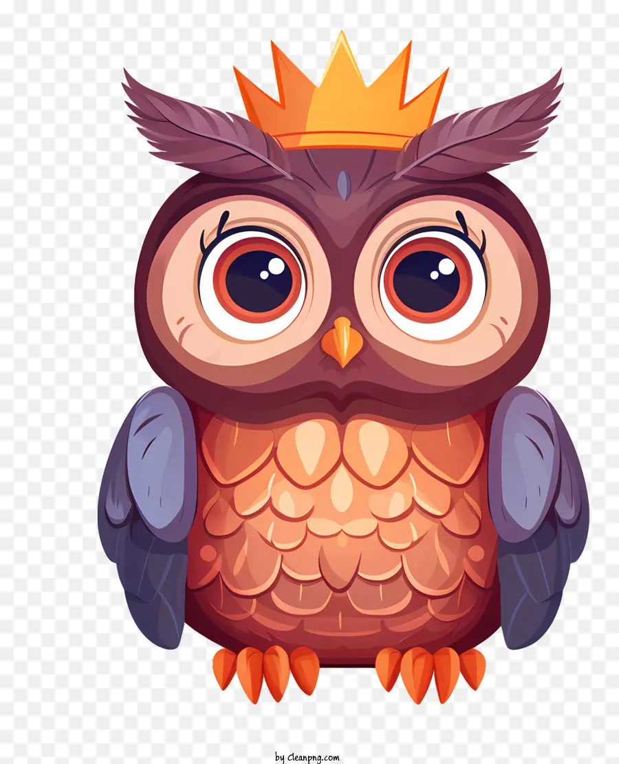 Hibou Avec Une Couronne，Chouette Avec Couronne PNG