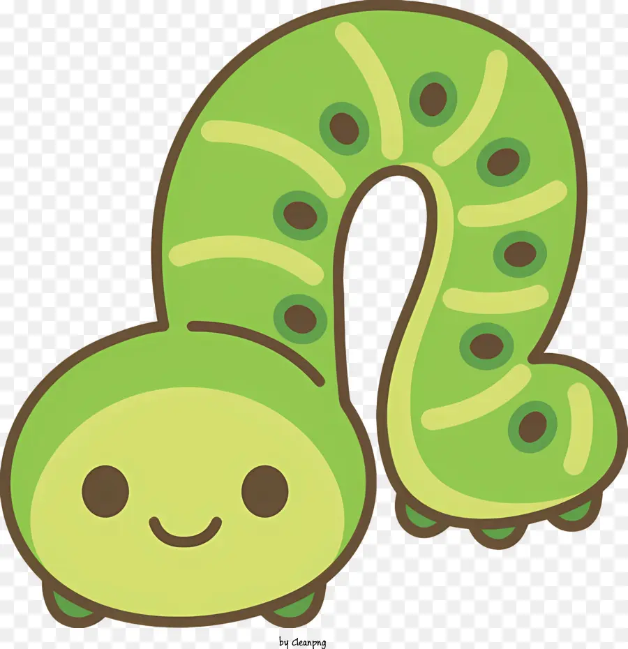 Insecte，Chenille Verte PNG