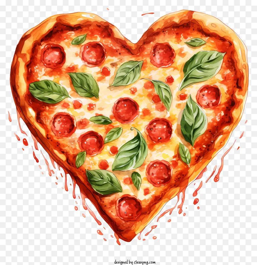 Pizza De La Saint Valentin，Pizza PNG