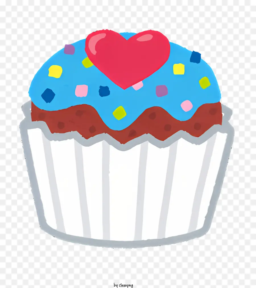 Cupcake，Bleu Cupcake PNG