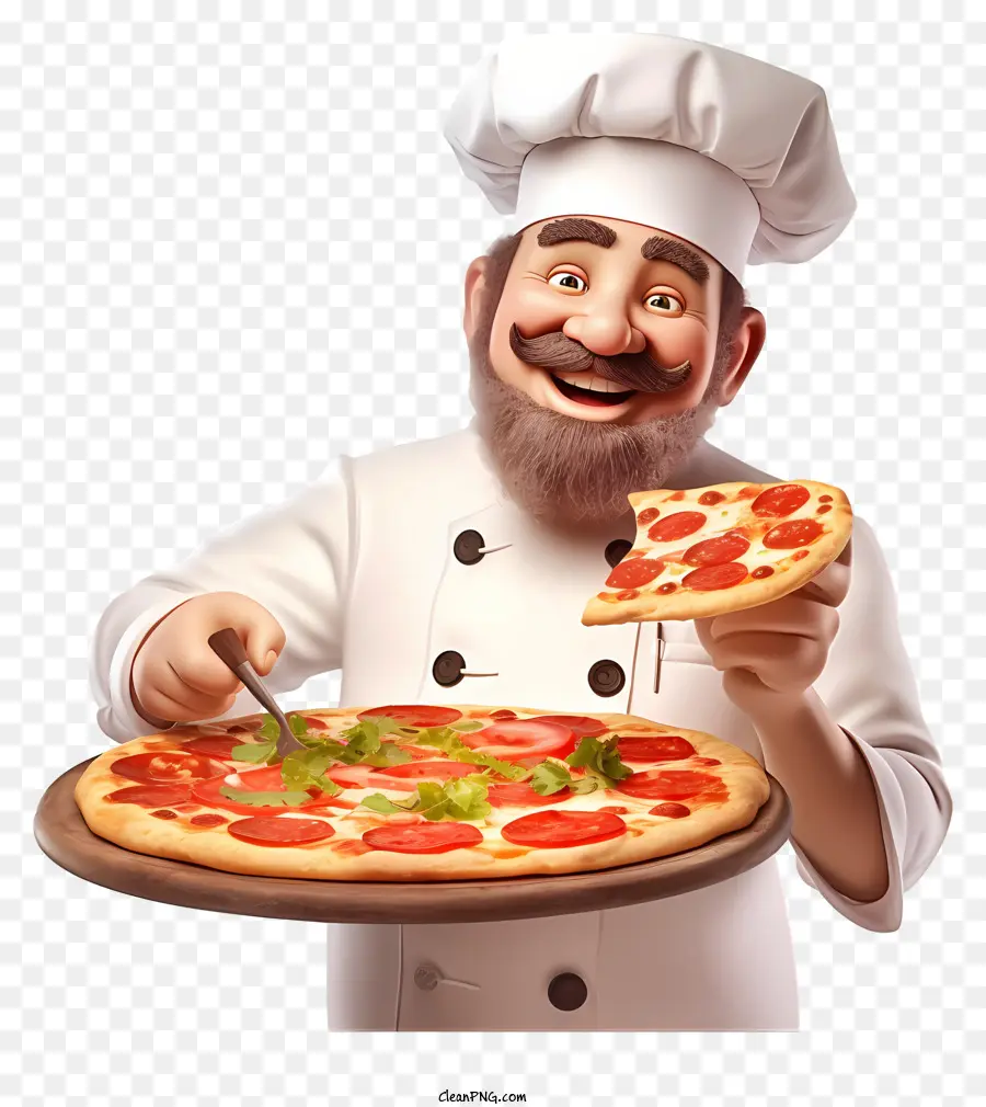 Pizza Saint Valentin，Chef Cuisinier PNG