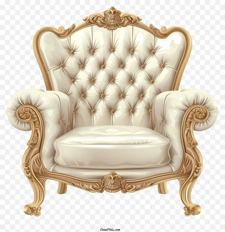 Chaise Riche，Fauteuil D'or PNG
