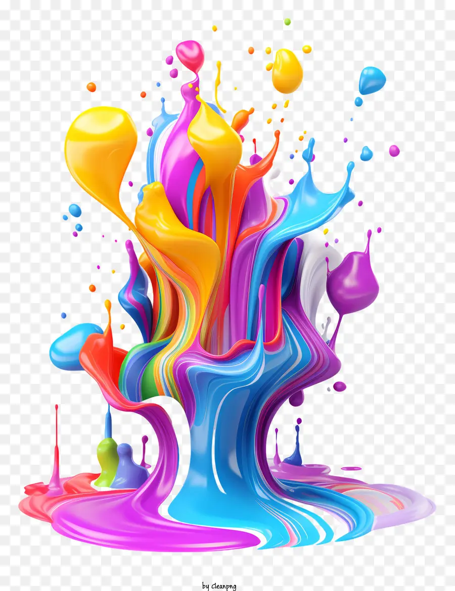 Holi，Liquide Coloré PNG