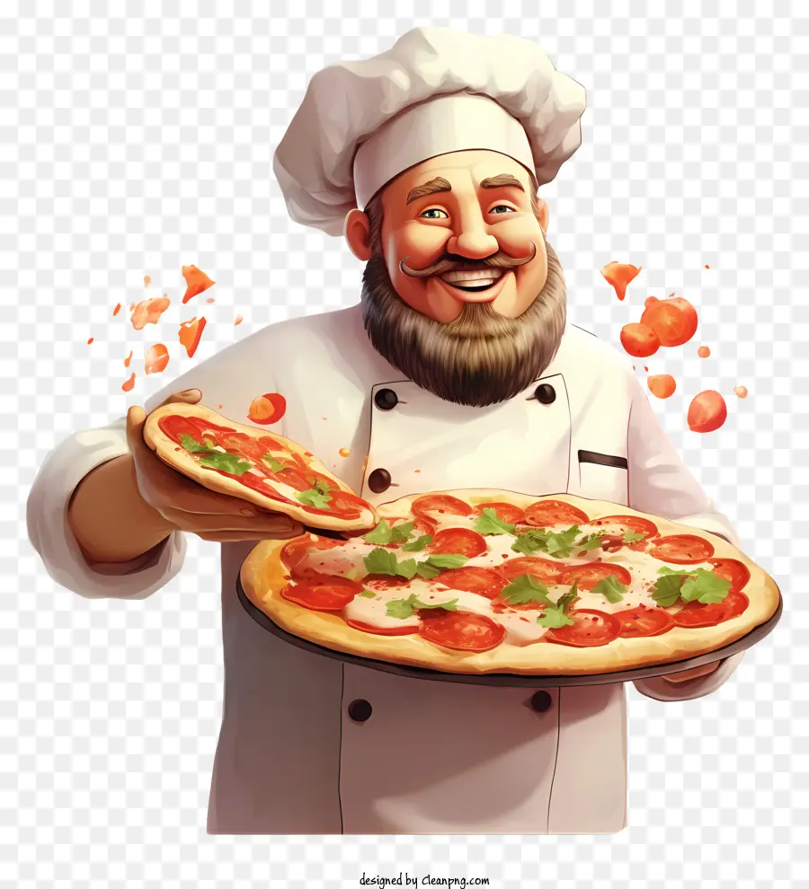 Pizza Saint Valentin，Chef Cuisinier PNG