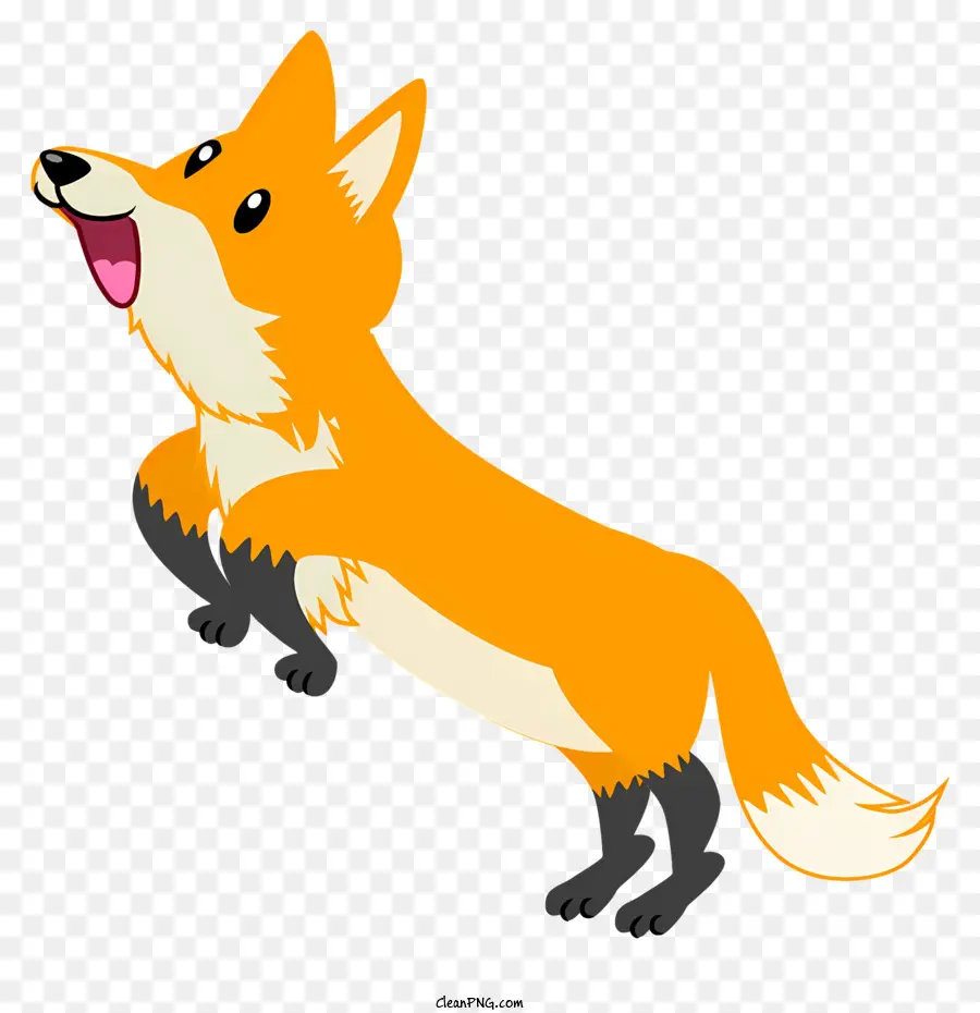 Fox，Fox Avec Bouche Ouverte PNG