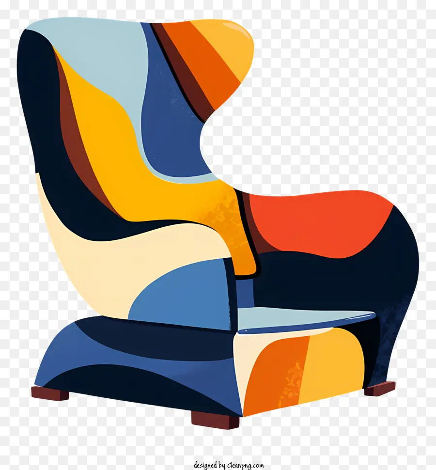 Chaise Moderne，Chaise Colorée PNG