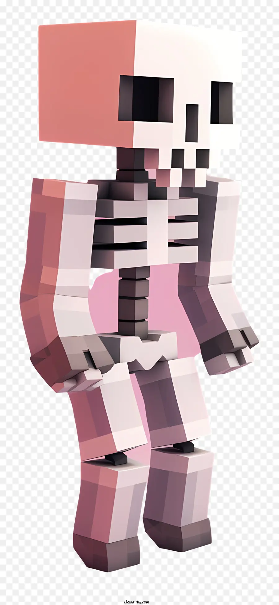 Minecraft，Squelette De Pixels PNG