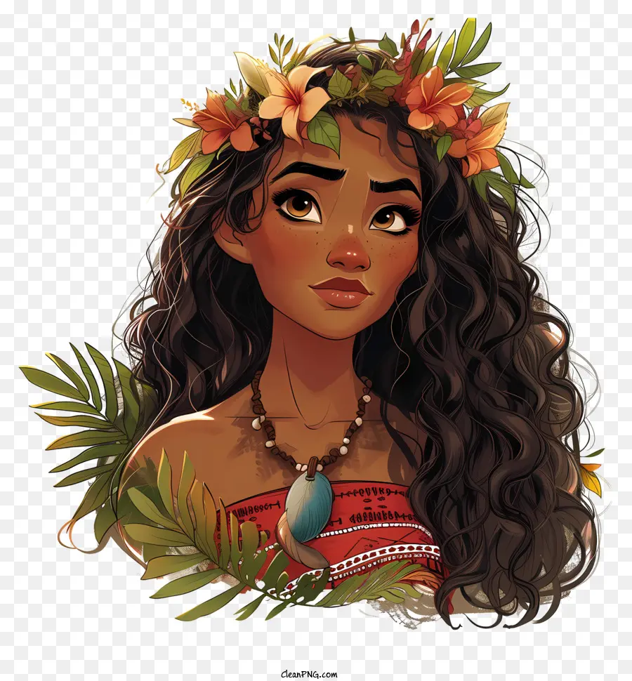 Moana，Fille Animée PNG