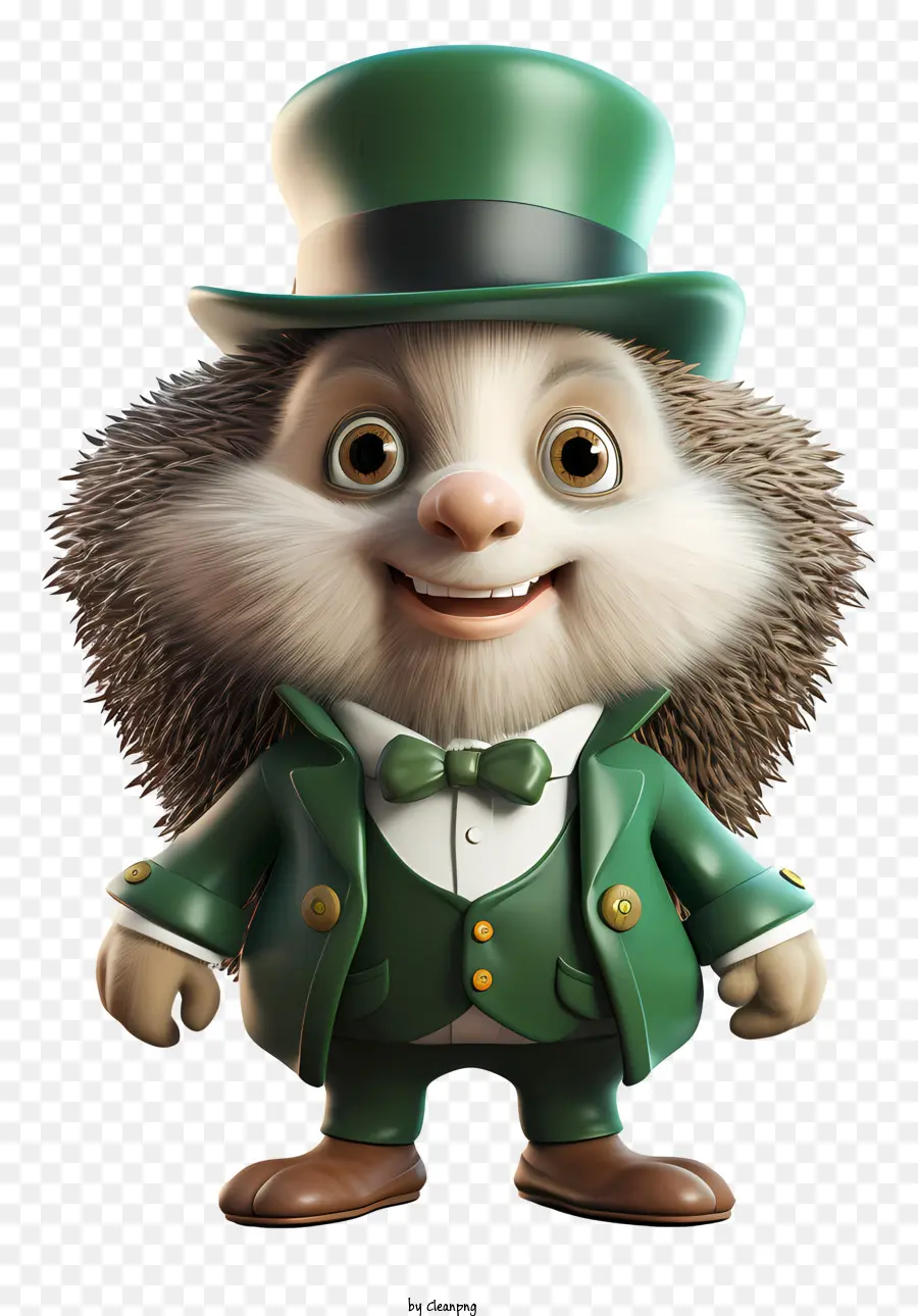 St Patrick Hedgehog，Hérisson Animé PNG