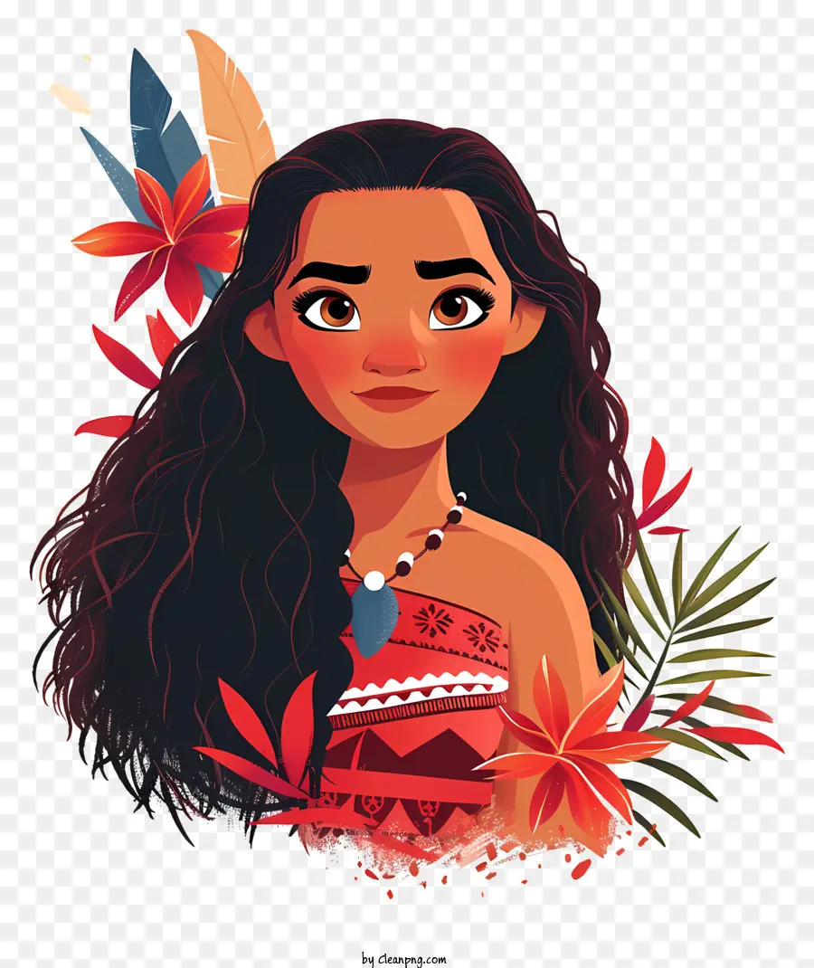 Moana，Fille Animée PNG