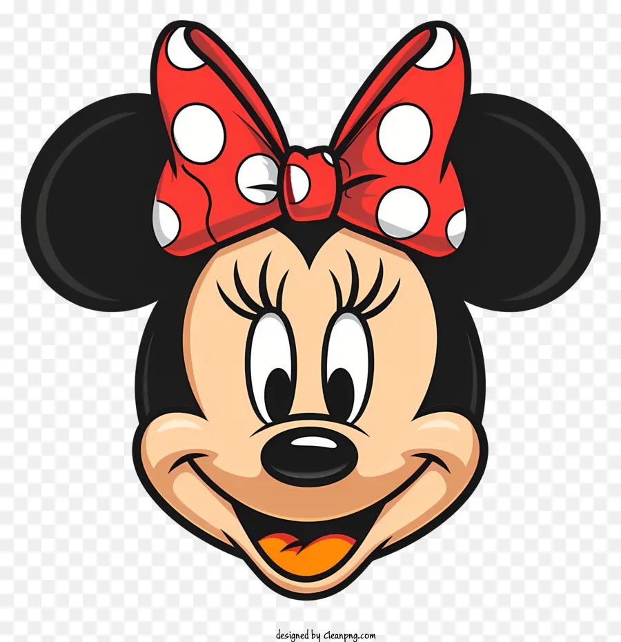 Minnie Mouse，Les Cercles Noirs PNG