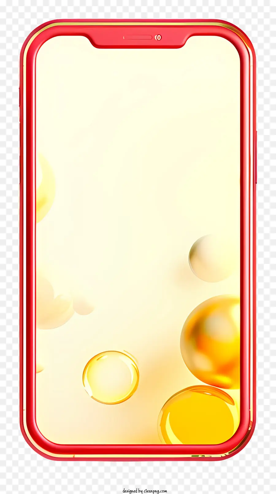 Cadre Iphone，Smartphone Rouge PNG