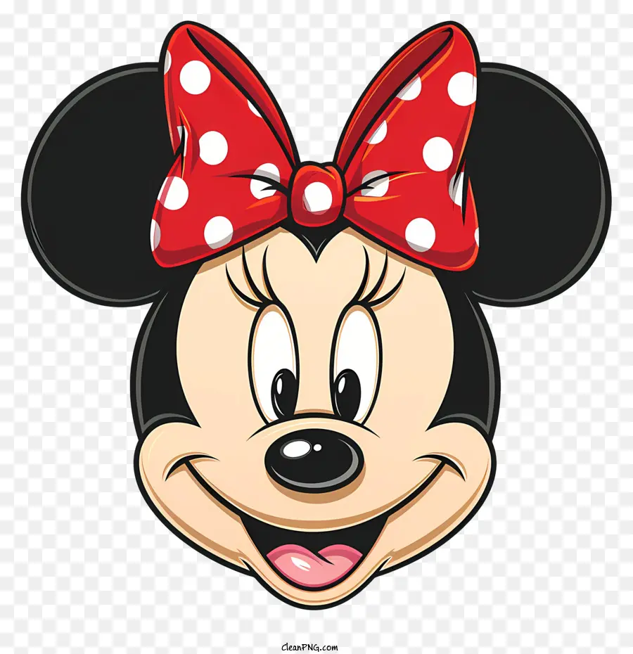 Minnie Mouse，Visage Souriant PNG