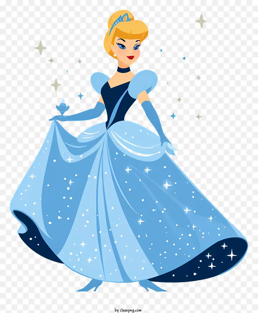 Cendrillon，Princesse Bleue PNG