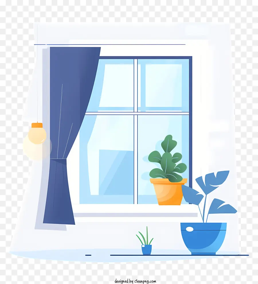 Fenêtre，Les Plantes D'intérieur PNG