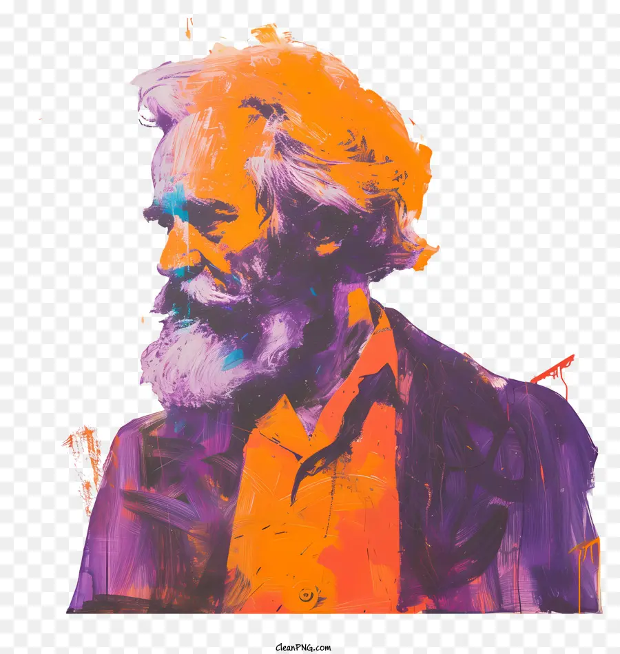 Karl Marx，T Shirt Noir PNG