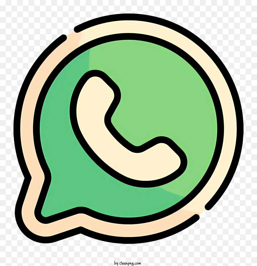 Logo Whatsapp，Icône Verte PNG