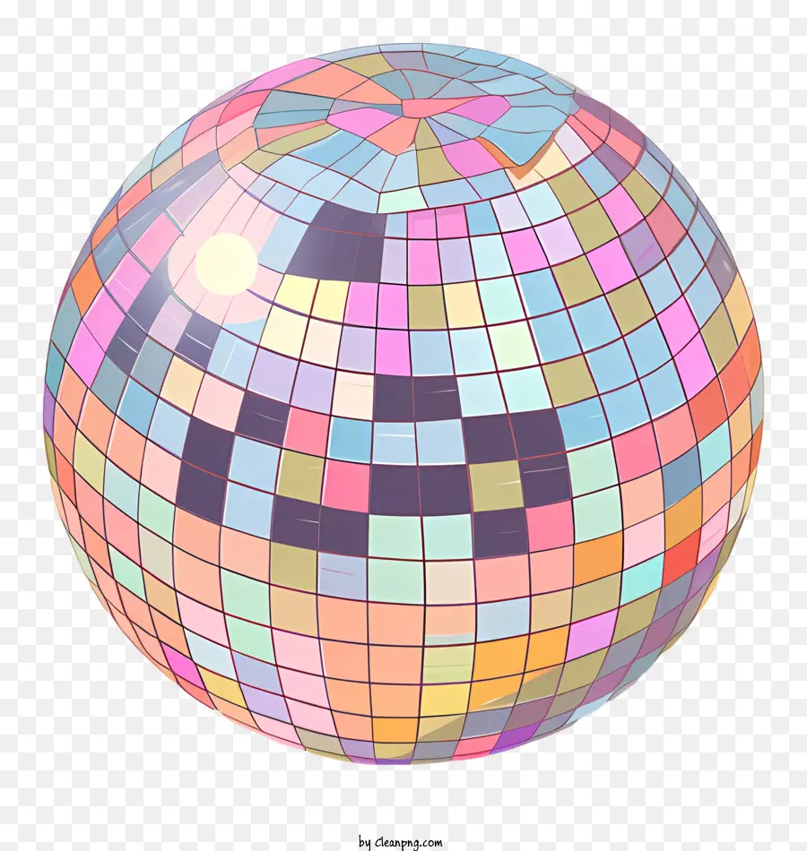 Boule Disco，Multicolore PNG