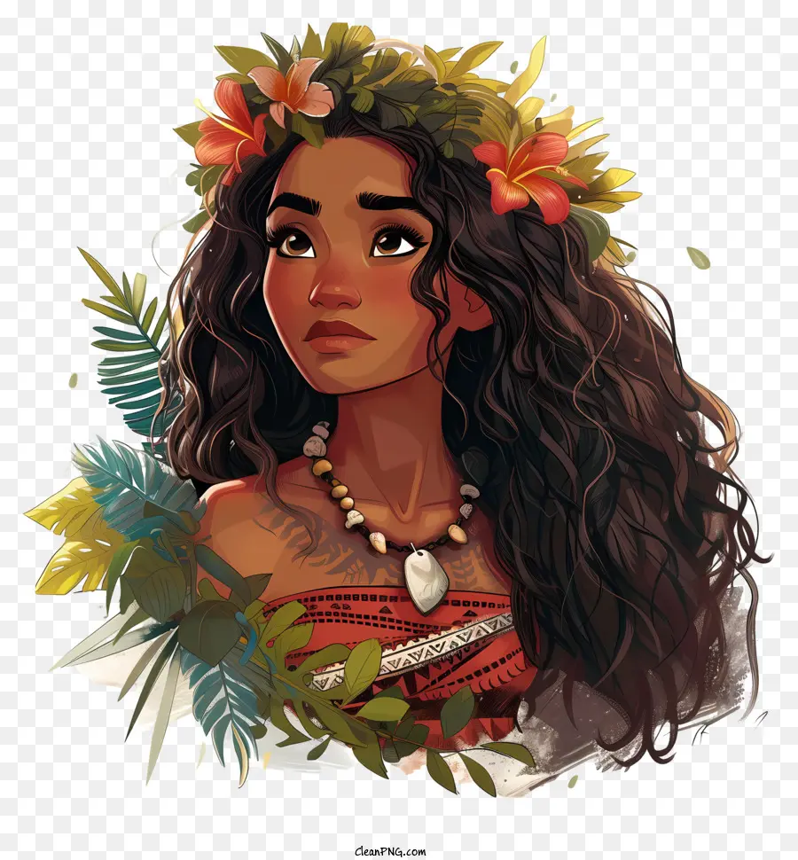 Moana，Fille Animée PNG