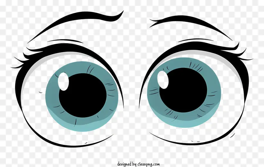 Yeux Mignons，Yeux Bleus PNG