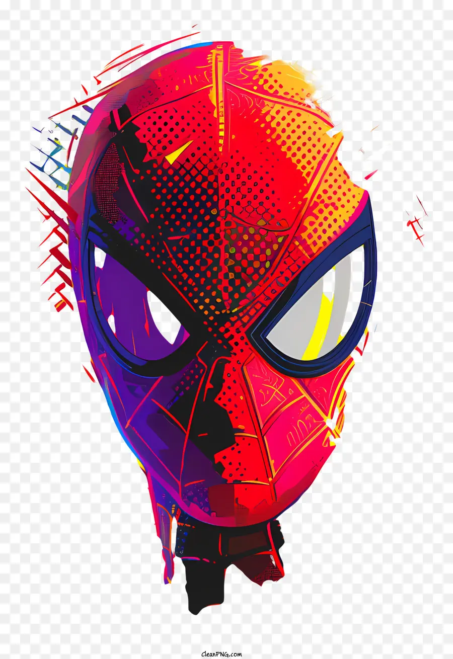 L'homme Araignée，Masque De Spiderman PNG