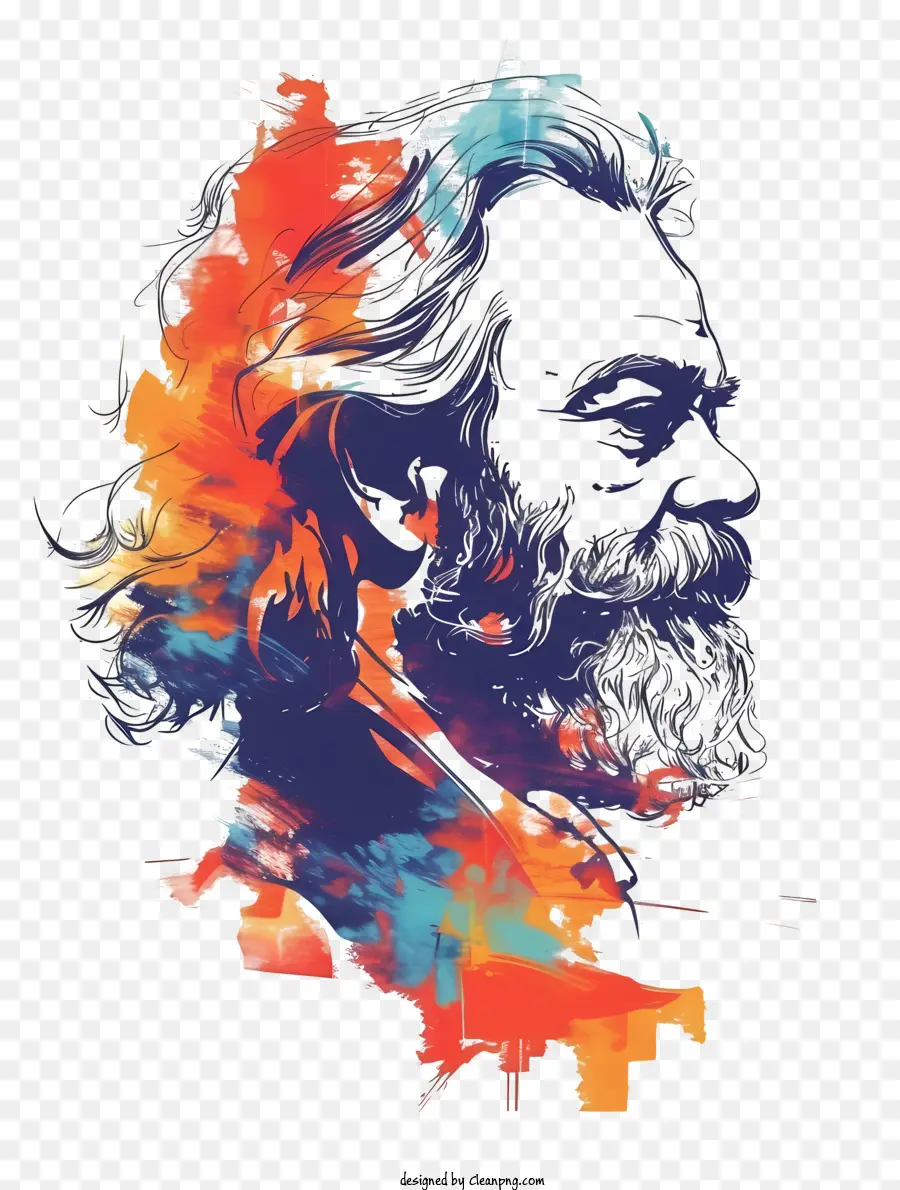 Karl Marx，L'art Abstrait PNG