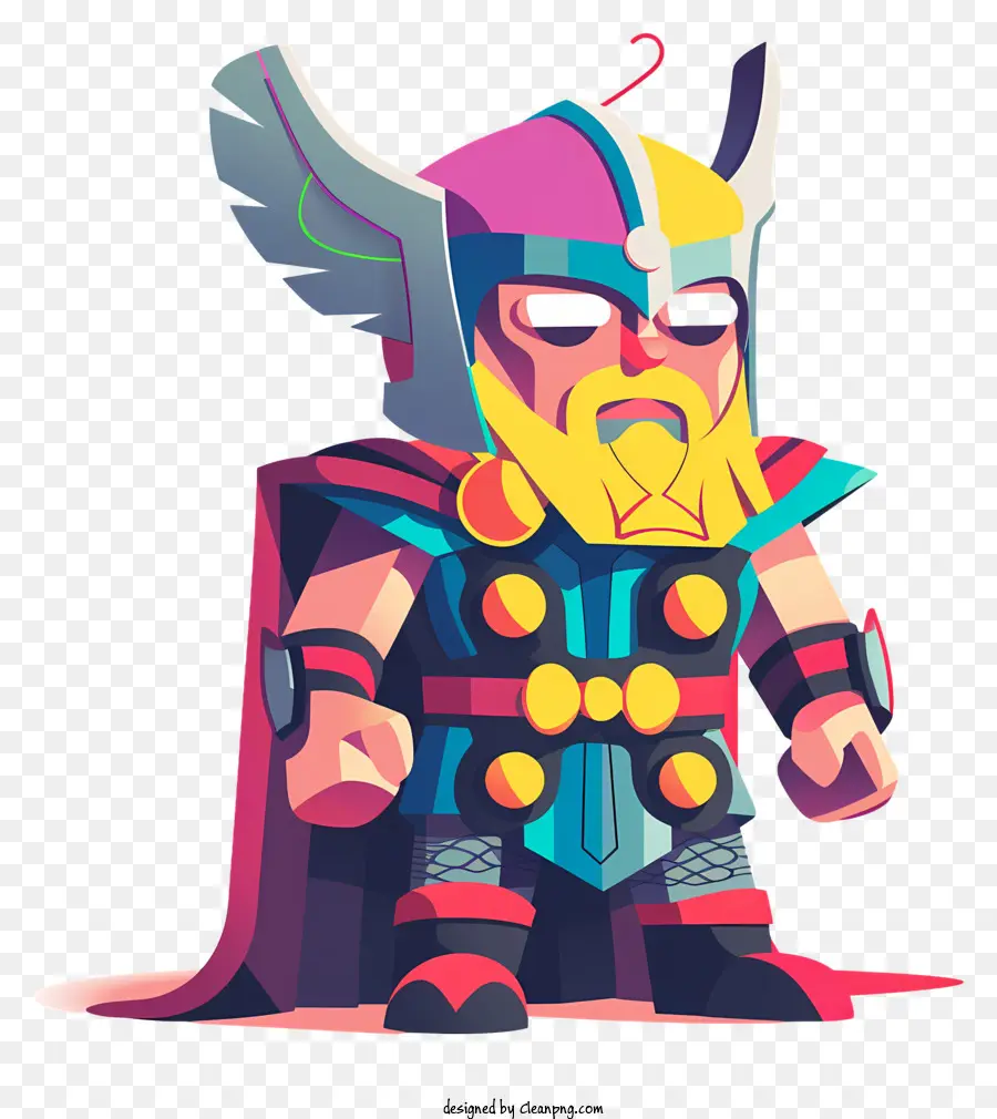 Thor Mignon，Viking Coloré PNG