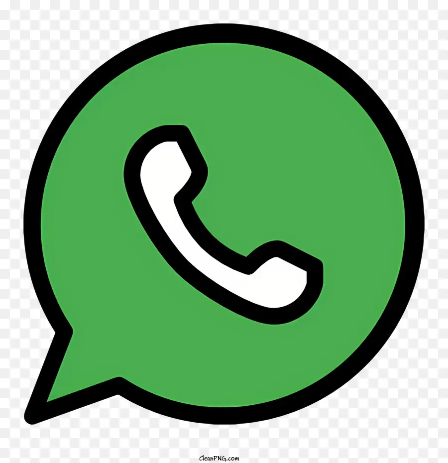 Logo Whatsapp，Bulle De Discours Vert PNG