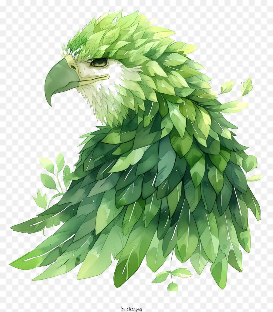 Les Feuilles D'aigle，Perroquet Vert PNG